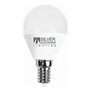 SILVER ELECTRONICS 961714 Ampoule LED Sphérique, Plastique, E14, 7 W, Blanc