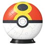 Ravensburger 11628 Puzzle 3D 11628 Puzzle Poké Ball Repeat Ball pour Grands et Petits Fans de Pokémon à partir de 6 Ans, Jaune