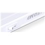 Velamp RS8-8W Durandal - Réglette 48 LED avec Interrupteur, Plastique, Blanc
