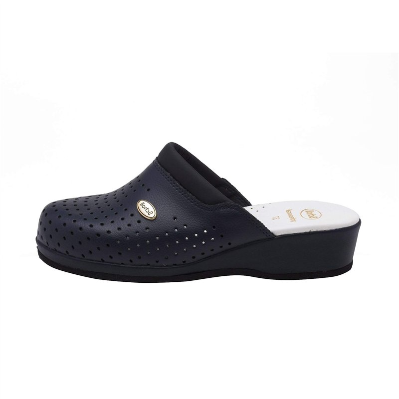 Scholl Clog Backguard, Zoccoli Sanitari Medicali, Donna, Blue Navy, 40 EU