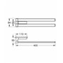 GROHE 40768000 Double Barre Porte Serviette Selection Cube, Chrome