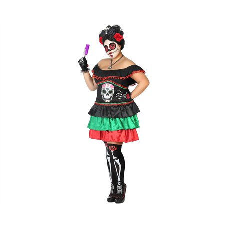 ATOSA déguisement Femme Squelette Mexicain XL