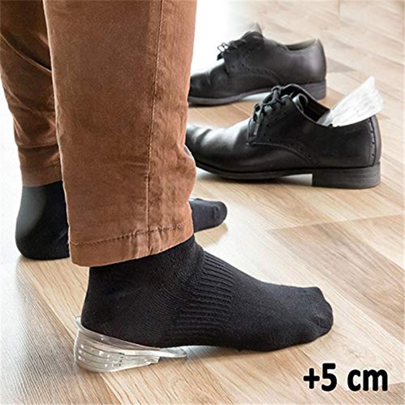 Image secondaire de SHOP STORY - Semelle Talonnette Grandissante 5 Niveaux en Silicone pour Homme et Femme - Semelles Talonnettes Grandissantes, Tra