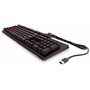 HP OMEN 1100 - Clavier Mécanique Gaming AZERTY Noir (Filaire - USB, Anti-Ghosting, Switch Cherry MX Blue, Rétroéclairage LED Rou