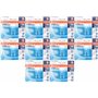 Lot de 10 ampoules halogènes Osram Eco - À intensité variable - Puissance : 33 W ~ 40 W - Luminosité : 460 lm - Culot : G9 - Cou