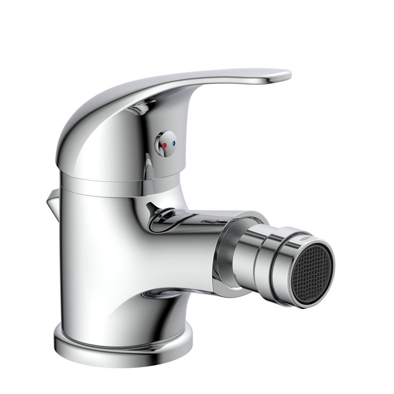 SCHÜTTE ATHOS 41200 Robinet de bidet avec bonde et tige de tirette, mitigeur pivotant de marque Chromé