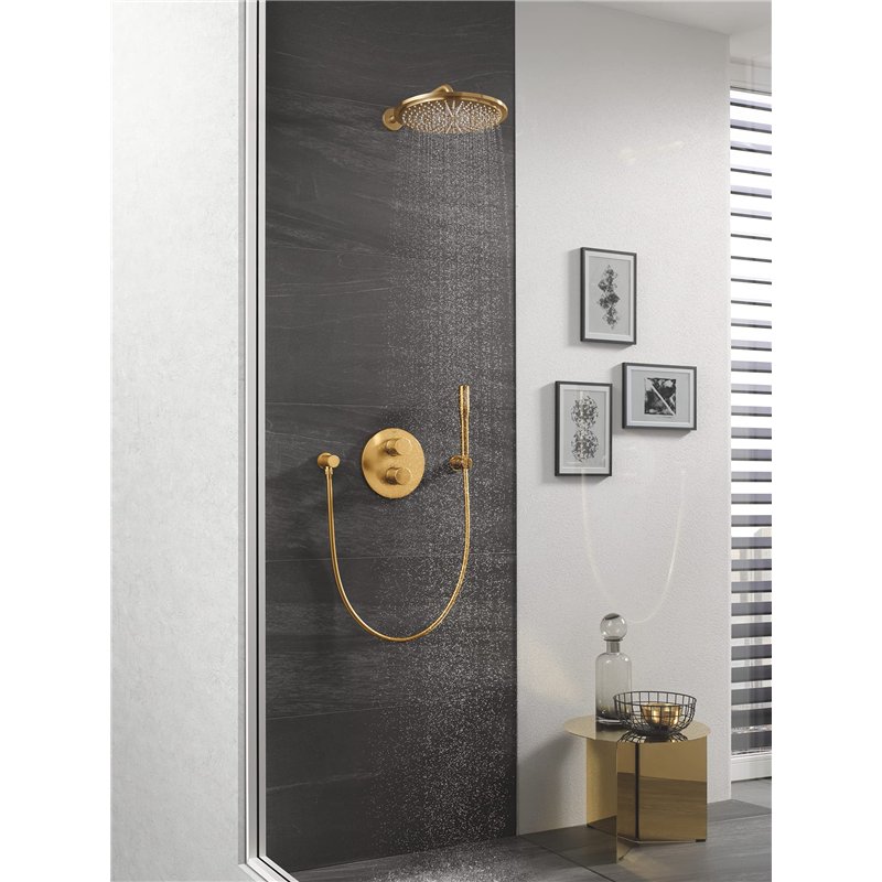 Image secondaire de GROHE Rainshower – Cosmopolitan 310 ensemble Douche murale 9,5 montage au mur Brushed Cool Sun