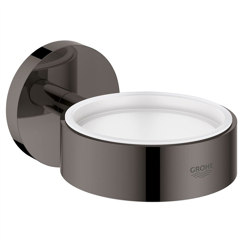 GROHE Essentials - support (surface durable, adaptée au perçage ou au collage), graphite dur, anthracite foncé 40369A01