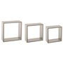5 five simply smart 3 Grandes étagères murales Cube Effet chêne Gris Fixy
