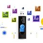 ADATA UV320 lecteur USB flash 128 Go USB Type-A 3.1 (3.1 Gen 1) Noir, Bleu - Lecteurs USB flash (128 Go, USB Type-A, 3.1 (3.1 Ge