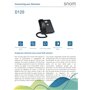 Snom D120 Téléphone IP, téléphone de bureau SIP, 2 identités SIP, PoE, affichage graphique avec rétro-éclairage, 360 ° -Benachri