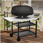 onlyfire Housses pour Barbecue pour Weber Baby Q, Q100 Q120 et Q1000 Grills à Gaz, BBQ Housse Barbecue Exterieur, Noir