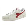 Diadora Mixte Game L Low Waxed Chaussure de Gymnastique, White Red Pepper, 42.5 EU