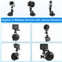 ShipeeKin Ventouse Support d'aspiration pour caméra Appareil Photo Compatible avec Tout Gopro Heros, SJCAM Series, Geekpro, Garm