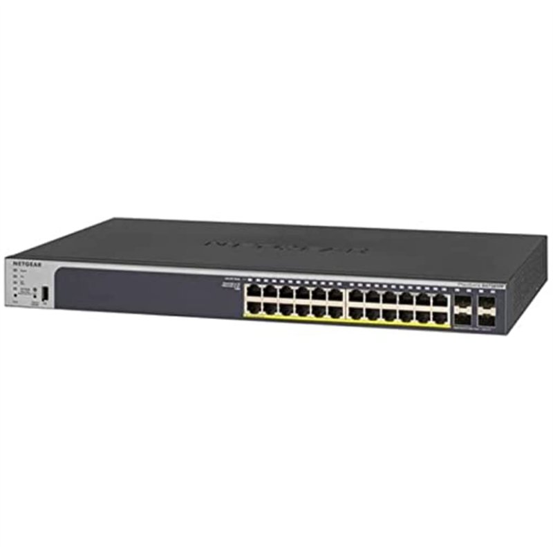NETGEAR (GS728TPP) Smart Switch Ethernet Web manageable PoE professionnel 28 Ports RJ45 Gigabit - switch RJ45 avec 24 Ports PoE+