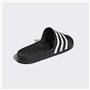 adidas Mixte Adilette Aqua Slides, Core Black / Cloud White / Core Black, 40.5 EU