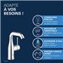 GROHE Robinet lavabo de salle de bains Essence, mitigeur monocommande sans tirette de vidage, vidage clic clac inclus, installat