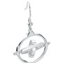 Harry Potter Zeitumkehrer (Time Turner) Femme Boucles d'oreilles couleur argent Argent Sterling