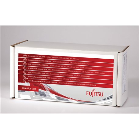 Fujitsu Kit de consommables PFU : 3706-200 K pour fi-7030, N7100, N7100A. Comprend 1 Rouleau de sélection et 1 Rouleau de Frein.