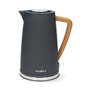 Nedis Bouilloire électrique 1,7 L Douce au Toucher Gris