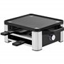 WMF Lono Gril à raclette, avec poêlons et poussoirs, raclette pour 4 personnes, 870 W, en acier inoxydable, mat