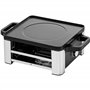 WMF Lono Gril à raclette, avec poêlons et poussoirs, raclette pour 4 personnes, 870 W, en acier inoxydable, mat
