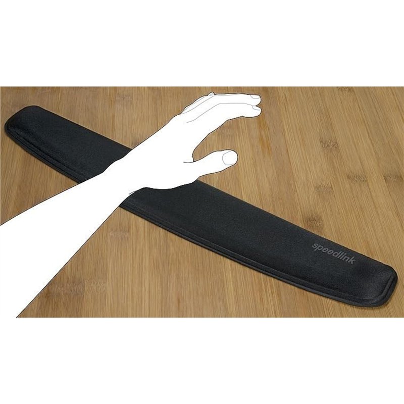 Image secondaire de Speedlink SATEEN Repose-poignet - confortable et toute douce, face inférieure caoutchoutée, noir