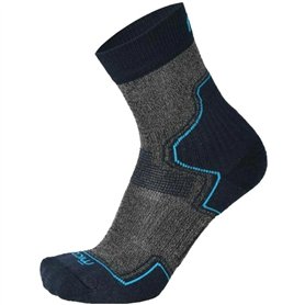 MICO Light Trekking Chaussettes Courtes, Chaussette Foot, Bleu, S MICO Light Trekking Chaussettes Courtes, Chaussette Foot, Bleu, S