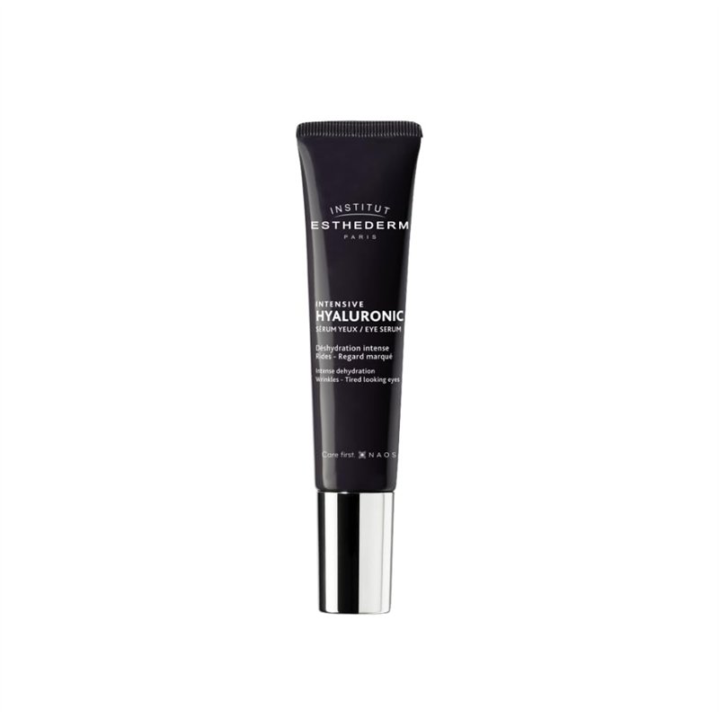 Institut Esthederm - Intensive Hyaluronic - Sérum Yeux - Soin Repulpant Intense - Spécial Vallée des Larmes, Cernes, Poches - Dé