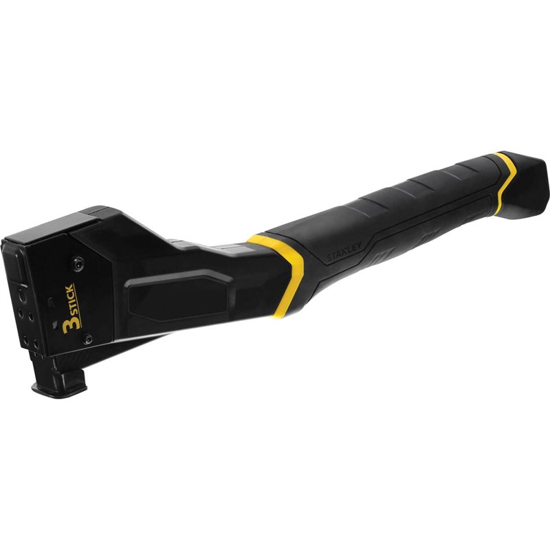 Stanley Fmht81394-9 Marteau Agrafeur Haute Capacite Gamme FatMax + 1000 Agrafes Type G 10 Mm - Résistant Et Léger - Surmoulage D