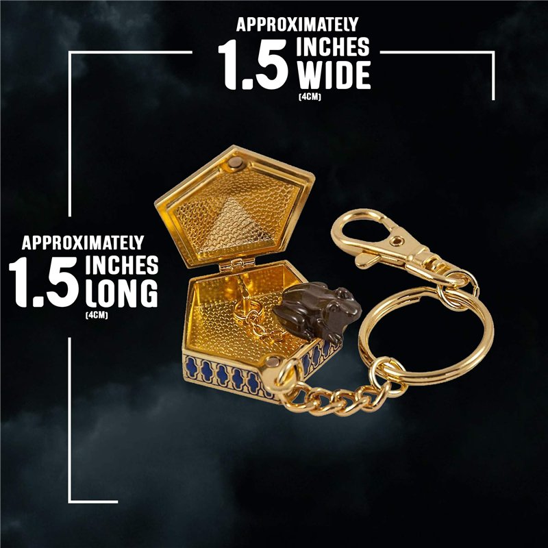 Image secondaire de The Noble Collection Chocolate Frog Key Chain by Chocolate Frog Keyring For Keys With Honeydukes Sweetshop (NON-EDIBLE) Chocolat