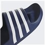 adidas Mixte Adilette Aqua Slides, Dark Blue / Cloud White / Dark Blue, 40.5 EU