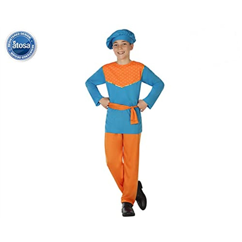 Image secondaire de Atosa déguisement paysan médiéval enfant garçon bleu 10 a 12 años