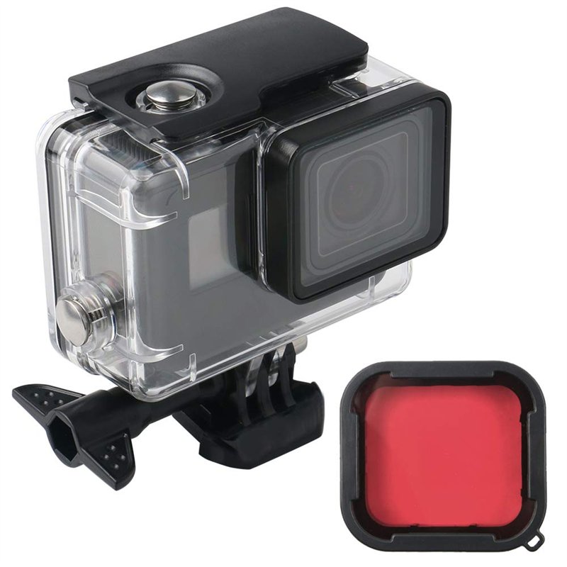 Caisson étanche étanche 60m, Compatible with GoPro Hero (2018), GoPro Hero 7 Black,GoPro Hero 6, Hero 6 Black, Hero 5, Hero 5 Bl