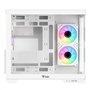 Itek Case Dark Cave DS - Tour de Jeu, ATX, Ventilateur ARGB 3x12 cm, 2xUSB3, Type-C, Verre Temp sur Panneau latéral et Avant, Wh