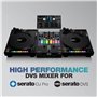Reloop ELITE Mixeur de performance DVS professionnel pour Serato DJ Pro, 16 grands pads de performance RGB sensibles au toucher