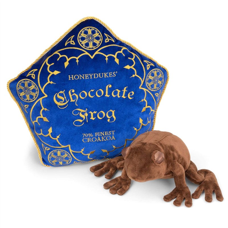 The Noble Collection Chocolate Frog Plush & Pillow by Officially Licensed 14in (36cm) Harry Potter Toy Dolls Chocolate Frog Plus