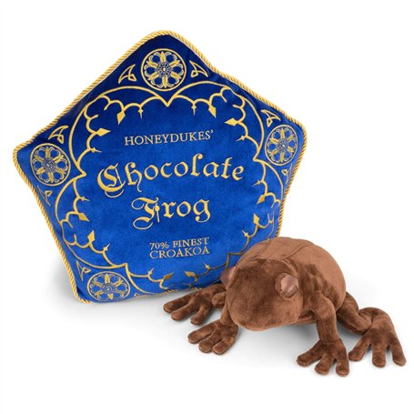 The Noble Collection Chocolate Frog Plush & Pillow by Officially Licensed 14in (36cm) Harry Potter Toy Dolls Chocolate Frog Plus