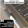 XtremeMac Adaptateur Magnétique de Type C, chargement rapide 100W et transfert de données 10 Gb/s pour MacBook, iPad et tout app