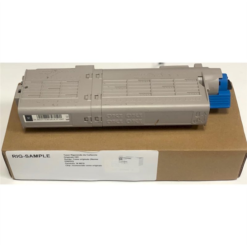 Toner OKI 46490624 pour ES5442 ES5463 ES5473 dn MFP - Noir - 7.000 Pages - Régénéré Made in Italy