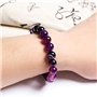SHOP-STORY - Bracelet «Spiritualité» en Agates Violette