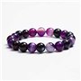 SHOP-STORY - Bracelet «Spiritualité» en Agates Violette