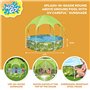 Bestway 56432 Piscine Steel Pro™ avec parasol Splash-in-shade ronde 244 x 51 cm