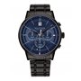 Tommy Hilfiger Montre Analogique Multifunction à Quartz pour homme avec Bracelet en Acier Inoxydable Noir - 1791633