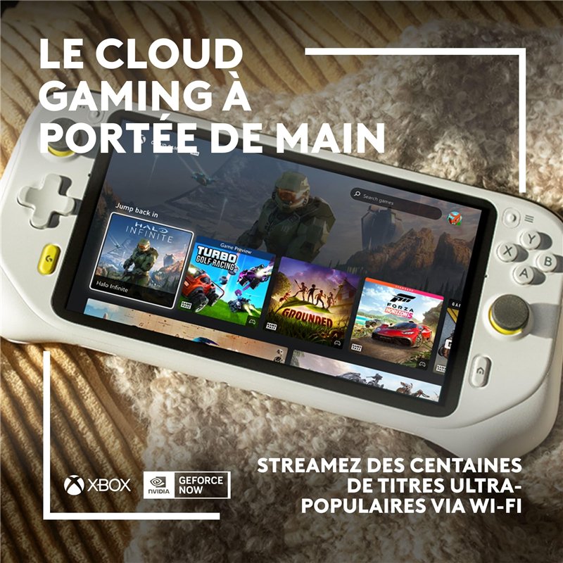 Image secondaire de Logitech G CLOUD Console Portable, Système de Jeu Portable Longue Autonomie, Écran tactile 1080P de 18 cm, Design Léger, Xbox Cl