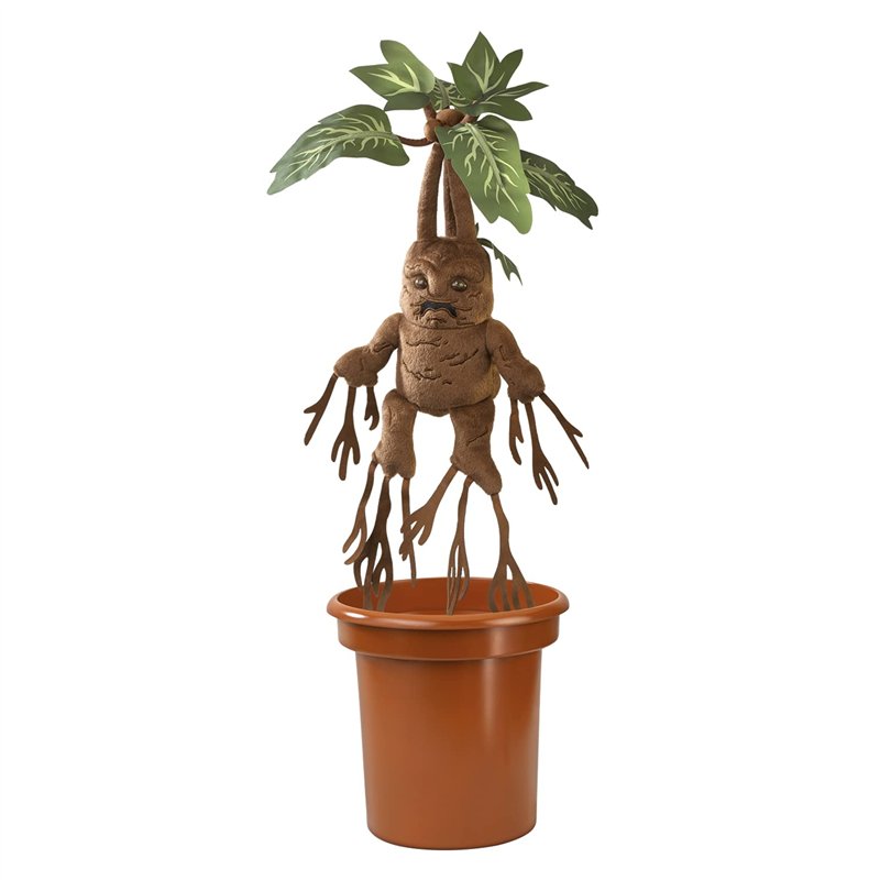 The Noble Collection Mandrake Interactive Plush by Officially Licensed 14in (35cm) Harry Potter Toy Dolls Mandrake Plush & Plant