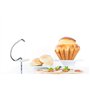 Moulinex Wizzo Robot Pâtissier, Bol Inox 4L, Kit Patisserie, Fouet Flex Breveté, Puissance 1000 W, Gâteaux, Quiches, Pizzas QA31