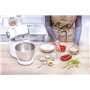 Moulinex Wizzo Robot Pâtissier, Bol Inox 4L, Kit Patisserie, Fouet Flex Breveté, Puissance 1000 W, Gâteaux, Quiches, Pizzas QA31