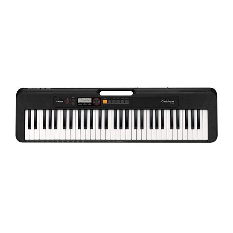 Casio CT-S200 Clavier 61 touches dynamiques, polyphonie 48 notes, 400 sons, 77 rythmes, 60 morceaux, mode Dance Music Voice Noir