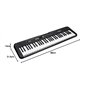 Casio CT-S200 Clavier 61 touches dynamiques, polyphonie 48 notes, 400 sons, 77 rythmes, 60 morceaux, mode Dance Music Voice Noir